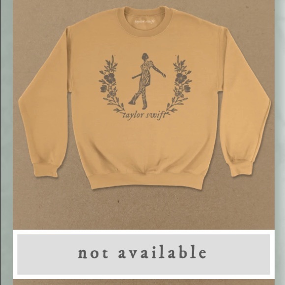 COPY - taylor swift still on that tightrope yellow gold folklore pullover sweat… - Picture 5 of 16